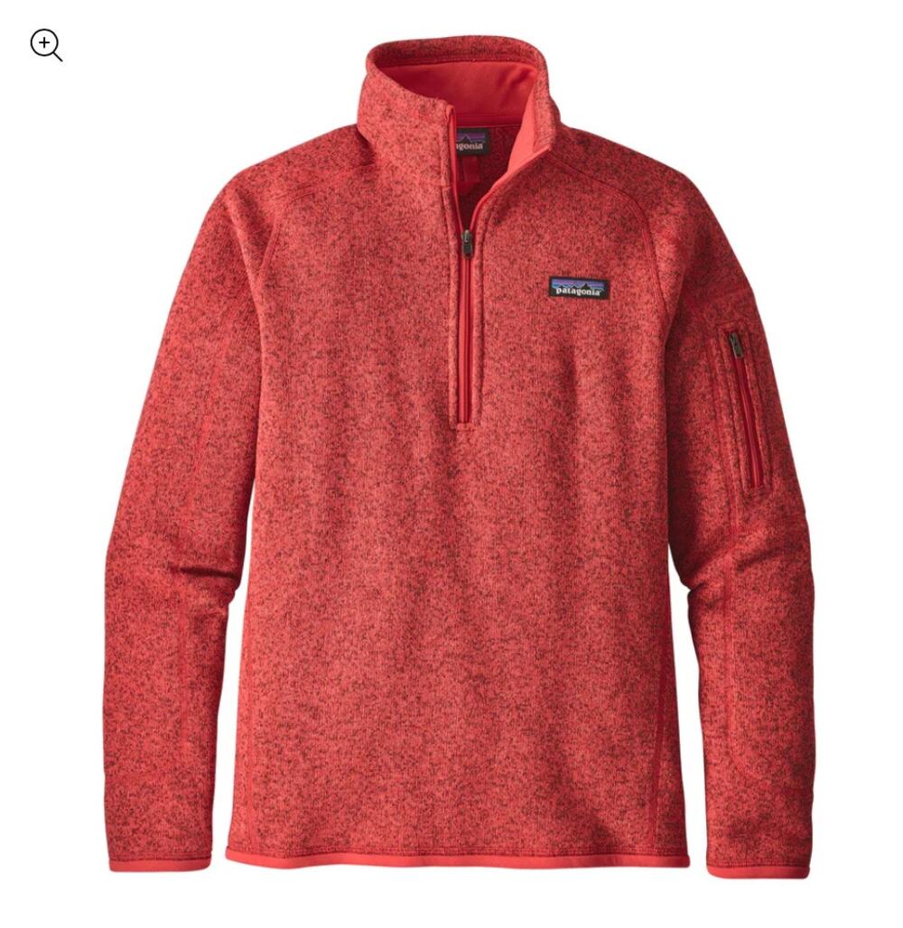 Patagonia Tomato Red Better Sweater Half Zip Fleece Jacket Medium Gorp Gorp Core